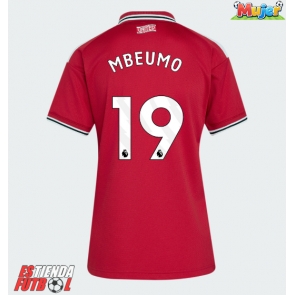 Manchester United Bryan Mbeumo #19 Primera Equipación Mujer 2026-27 Manga Corta